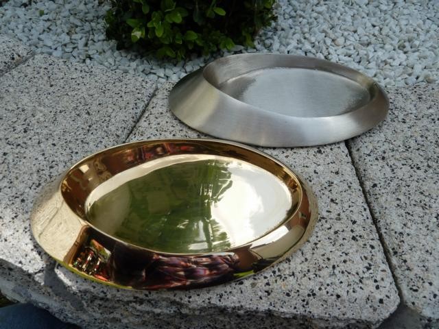 Metalluntersetzer Oval