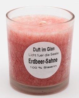 Duftglas Erdbeere Sahne